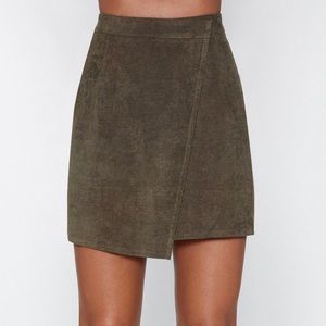 Nasty Gal - Wrap Corduroy Skirt